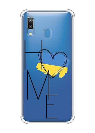 Чохол з потовщеними кутами на samsung galaxy a30 (2019)/a20 (2019) дім україна (принт 353)