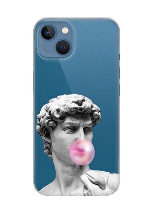 Прозрачный чехол на iphone 13 :: скульптура (принт 352)