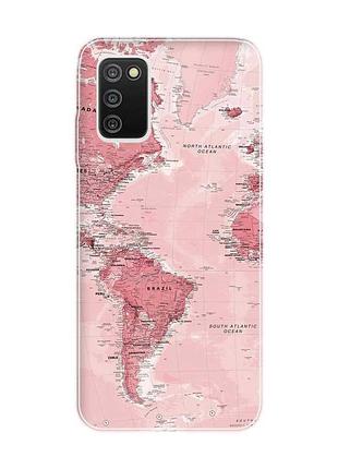 Чехол на samsung galaxy a03s :: карта. путешествия (принт 319)