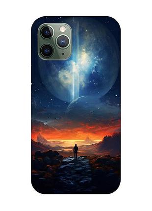 Магнитный чехол на iphone 12/12 pro с поддержкой magsafe :: космос (принт 247)