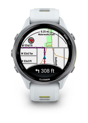 Смарт-часы garmin forerunner 970 gps 1,4" amoled nfc wr50 whitestone/amp yellow (010-02969-11) 9