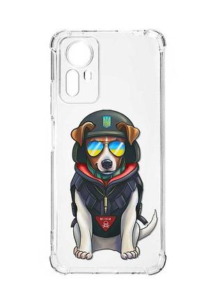 Чохол з потовщеними кутами на xiaomi redmi note 12s :: патрон (патріотичний принт 4)