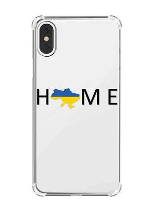 Чехол с утолщёнными углами на iphone x/xs :: дом украина (принт 72)
