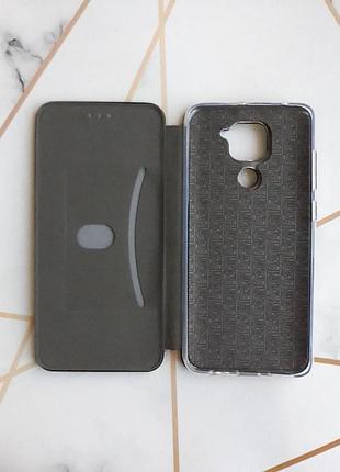 Чехол-книжка с рисунком на xiaomi redmi note 9 / redmi 10x золотистый :: дом украина (принт 353) 5