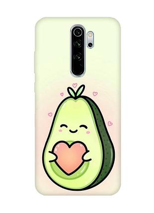 Чохол на xiaomi redmi note 8 pro :: кавай авокадо з сердечком (принт 310)