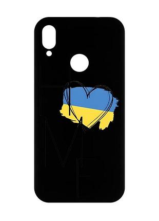 Матовий чорний чохол на xiaomi redmi note 7/7 pro :: дім україна /принт 353/