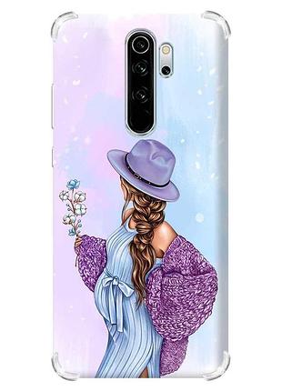 Чехол с утолщёнными углами на xiaomi redmi note 8 pro :: в ожидании мальчика (принт 222)