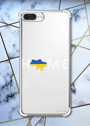 Чохол з потовщеними кутами на iphone 7 plus/8 plus :: дім україна (принт 73)