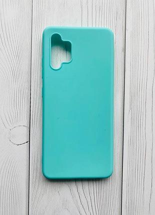Силіконовий матовий чохол для samsung galaxy a32 бірюзовий