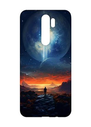 Чохол з чорними боками на xiaomi redmi note 8 pro :: космос (принт 247)