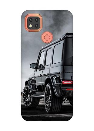 Чехол для xiaomi redmi 9c авто чёрное (принт 235)