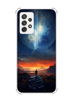 Чехол с утолщёнными углами на samsung galaxy a72 :: космос (принт 247)