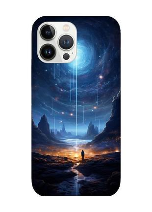 Чехол с защитой камеры на iphone 14 pro :: космос (принт 244)