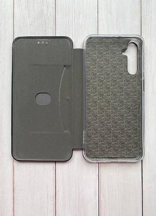 Чехол-книжка с рисунком для samsung galaxy a24 черный :: девушка с паспортом (принт 13) 5