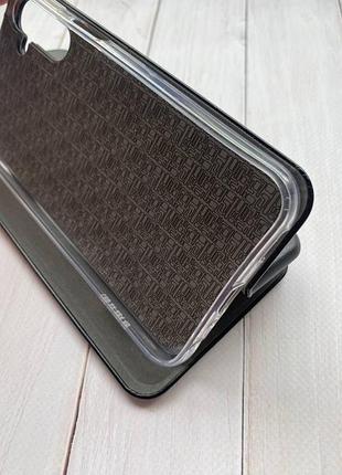 Чехол-книжка с рисунком для samsung galaxy a24 черный :: девушка с паспортом (принт 13) 6