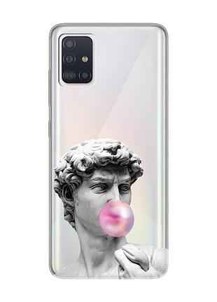 Прозрачный чехол на samsung galaxy a71/a715 :: скульптура (принт 352)