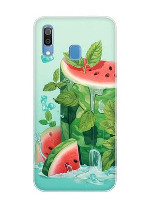 Чехол для samsung galaxy a30 (2019)/a20 (2019) :: арбузный айсберг (принт 339)