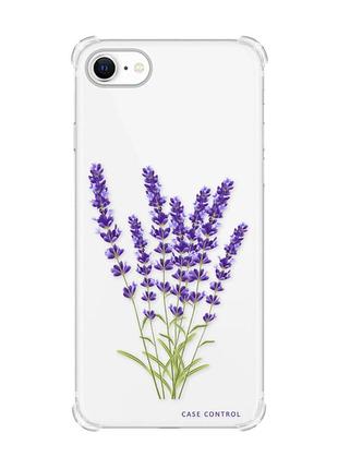 Чехол с утолщёнными углами на iphone 7/8/se 2020 :: лаванда (принт 28)