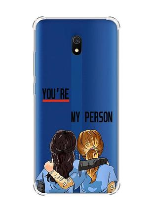 Чохол з потовщеними кутами на xiaomi redmi 8a :: подруги з анатомії (принт 251)