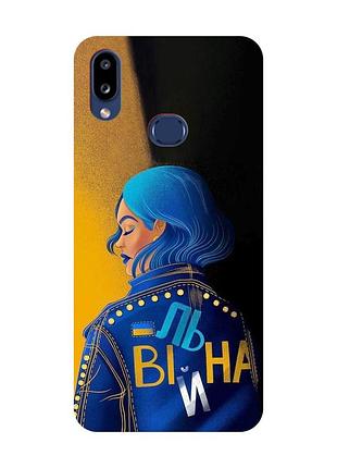Матовый чехол с красными боками на samsung galaxy a10ѕ a107 :: вольная (принт 252)