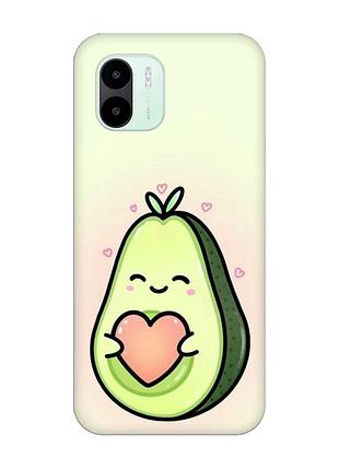 Чехол на xiaomi redmi a1 :: кавай авокадо с сердечком (принт 310)