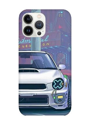 Чохол із захистом камери на iphone 14 pro авто аніме (принт: 239)