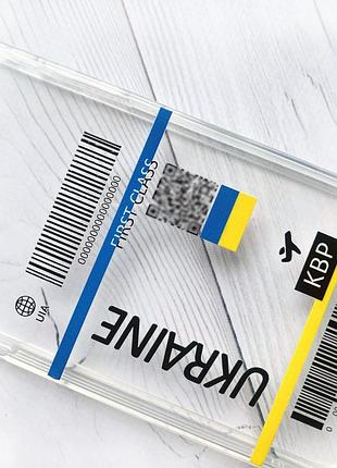 Прозрачный чехол для xiaomi redmi note 9t/redmi note 9 5g :: авиабилет украина (принт 262) 2