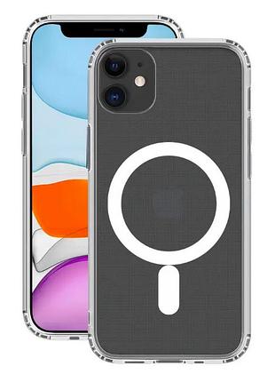 Магнитный чехол на iphone 11 с поддержкой беспроводной зарядки magsafe