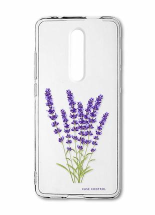 Прозрачный чехол на xiaomi mi 9t / k20 лаванда (принт 28)