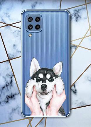 Прозорий чохол samsung galaxy m32 / m22 / a22 4g мордочка (принт 121)