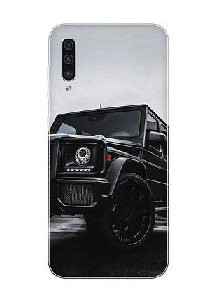 Чехол на samsung galaxy a50(2019) a505 :: авто чёрное (принт 234)