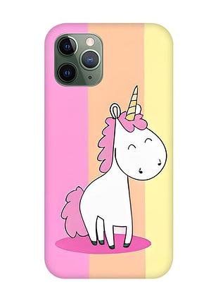 Магнитный чехол на iphone 12/12 pro с поддержкой magsafe :: единорог (принт 104)