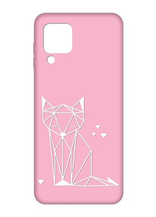 Матовий рожевий чохол на samsung galaxy m32/a22/m22 4g :: лисиця (принт 127)
