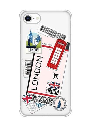 Чохол з потовщеними кутами на iphone 7/ 7s/ 8/ 8s :: подорожі. лондон (принт 326)