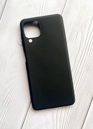 Силіконовий матовий чохол для samsung galaxy a22 4g/m32/m22 чорний