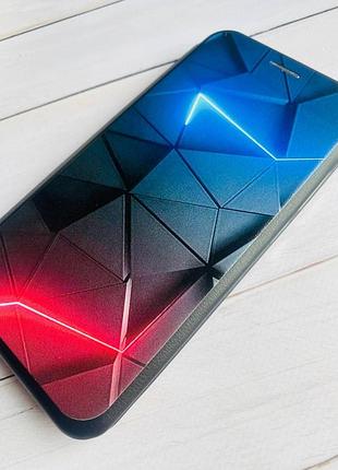 Чохол-книжка з малюнком для xiaomi redmi note 9 pro/9s/9 pro max чорний :: рельєфний фон (принт 36) 2