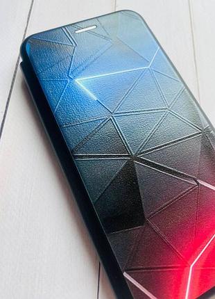 Чохол-книжка з малюнком для xiaomi redmi note 9 pro/9s/9 pro max чорний :: рельєфний фон (принт 36) 4