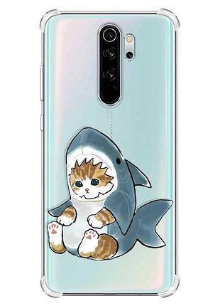 Чехол с утолщёнными углами на xiaomi redmi note 8 pro :: котёнок (принт 120)