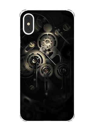 Чохол з потовщеними кутами на iphone x/xs :: механізм (принт 238)