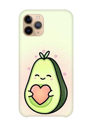 Чехол на iphone 11 pro :: кавай авокадо с сердечком (принт 310)