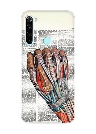 Чохол на xiaomi redmi note 8 :: анатомія руки (принт 298)