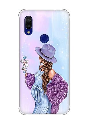 Чохол з потовщеними кутами на xiaomi redmi 7 :: в очікуванні хлопчика /принт 222/