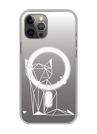 Магнитный чехол на iphone 12 pro max с поддержкой magsafe :: лиса (принт 127)