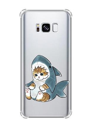 Чехол с утолщёнными углами на samsung galaxy s8 :: котёнок (принт 120)