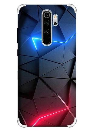 Чехол с утолщёнными углами на xiaomi redmi note 8 pro :: рельефный фон (принт 36)
