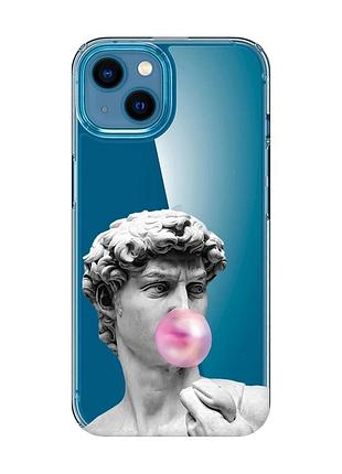 Прозрачный чехол на iphone 13 mini :: скульптура (принт 352)