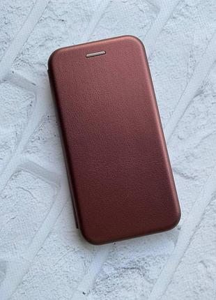 Чохол-книжка для iphone 7, 8 бордовий
