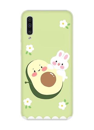 Чехол на samsung galaxy a50 (2019) a505 :: авокадо и зайчонок (принт 311)