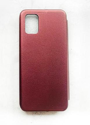 Чехол-книжка с рисунком для samsung galaxy a31 бордовый :: девушка на кофе (принт 228) 2