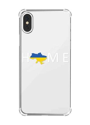 Чехол с утолщёнными углами на iphone x/xs :: дом украина (принт 73)